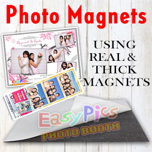 3 PHOTO MAGNETS BOOTH